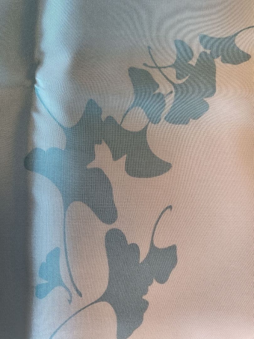 ⑨北村徳齋　茶道用帛紗 イチョウ模様 青とピンク