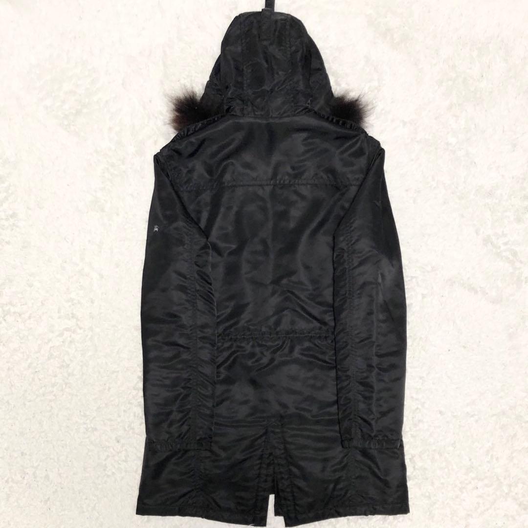 未使用に近い BURBERRY BLACK LABEL ミニタリー モッズコート