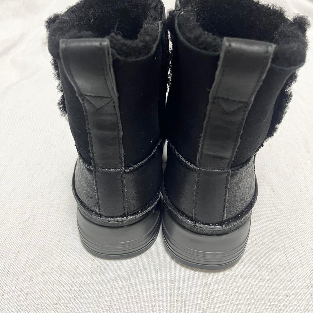 【極美品】REGAL WALKER 本革　スエード　ムートンブーツ　防滑　黒