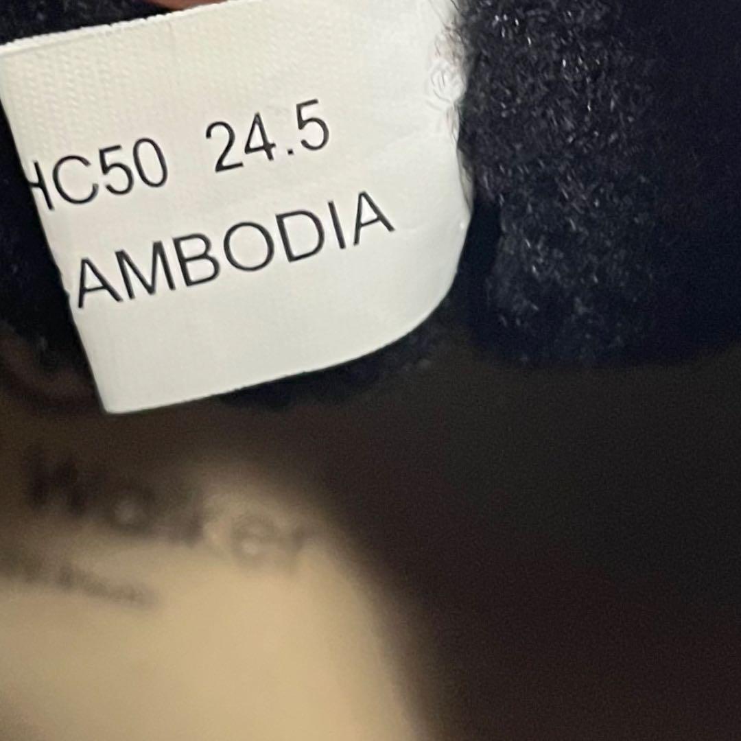 【極美品】REGAL WALKER 本革　スエード　ムートンブーツ　防滑　黒