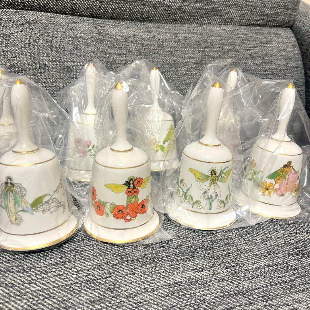 【希少】FRANKLIN PORCELAIN 花の妖精 磁器製ベルコレクション