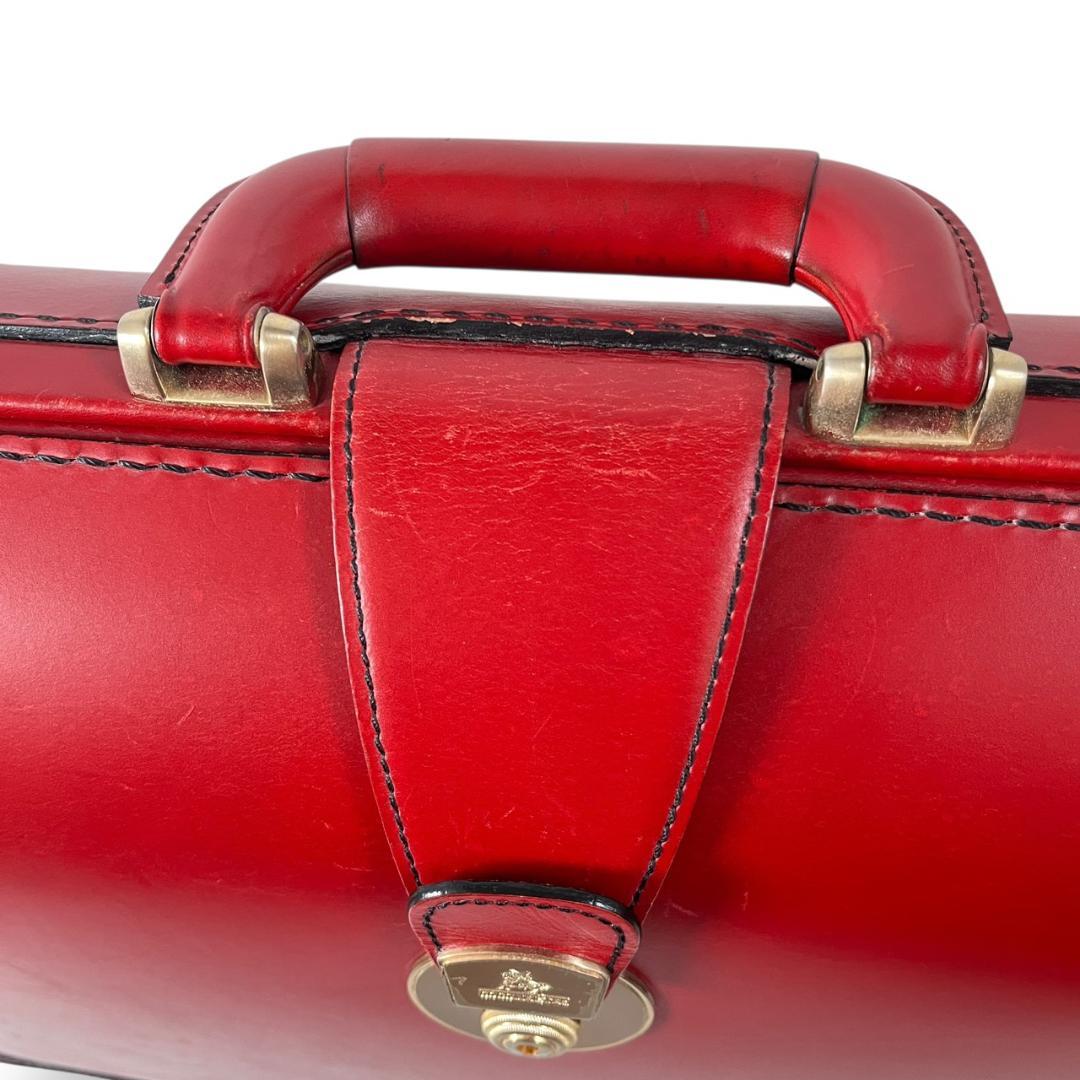 ココマイスター ブライドル ダレスバッグ ビジネスバッグ スイスレッド レザー