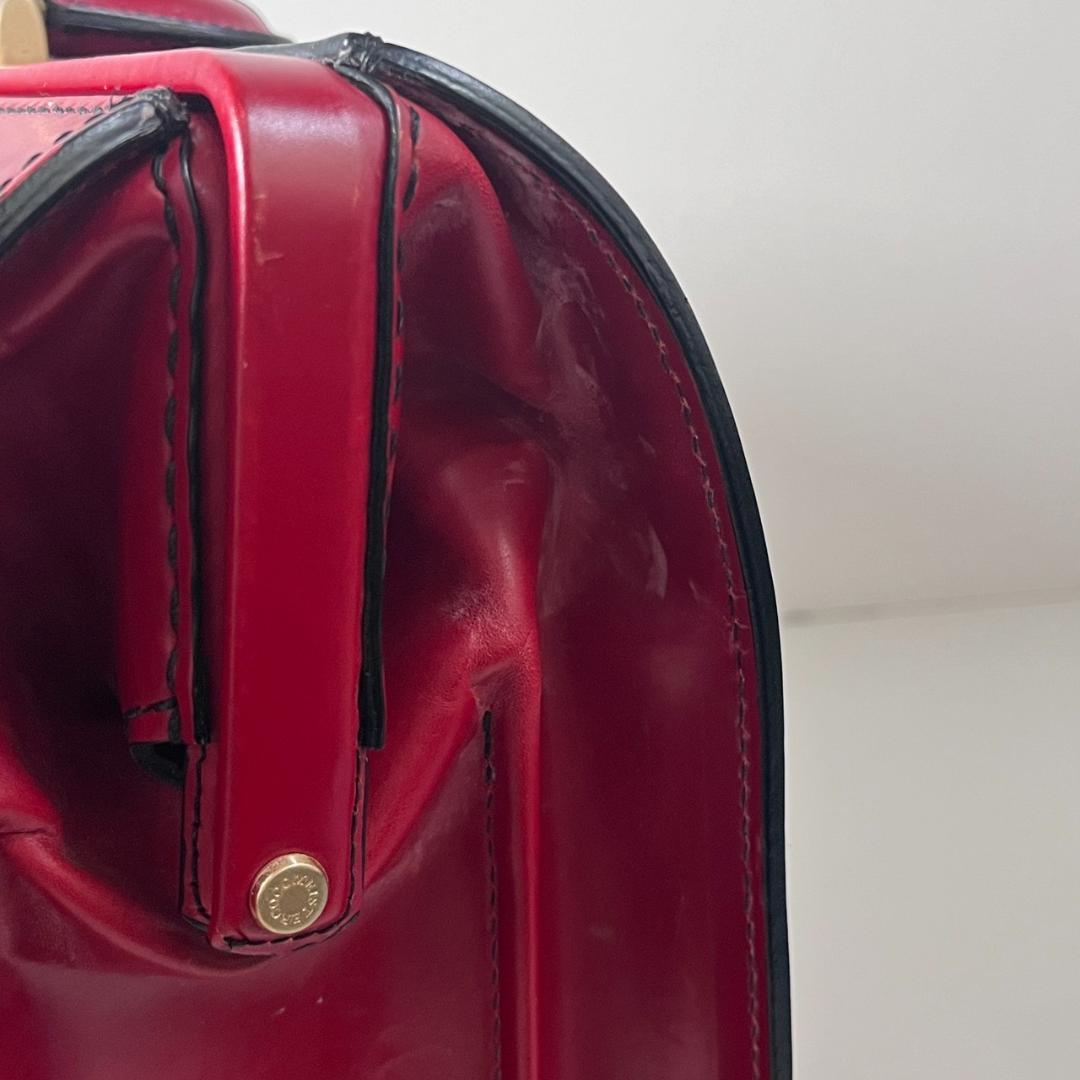 ココマイスター ブライドル ダレスバッグ ビジネスバッグ スイスレッド レザー