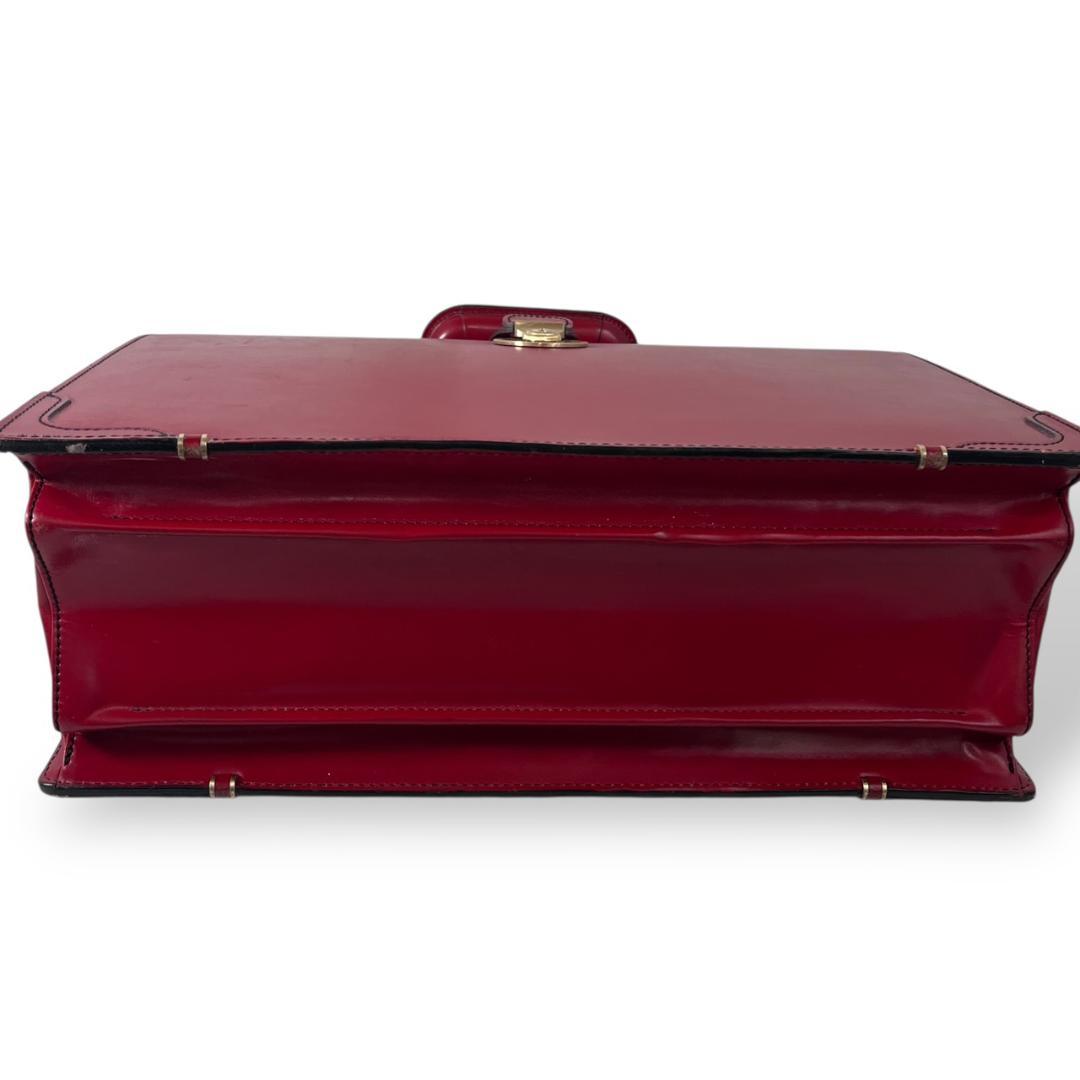 ココマイスター ブライドル ダレスバッグ ビジネスバッグ スイスレッド レザー