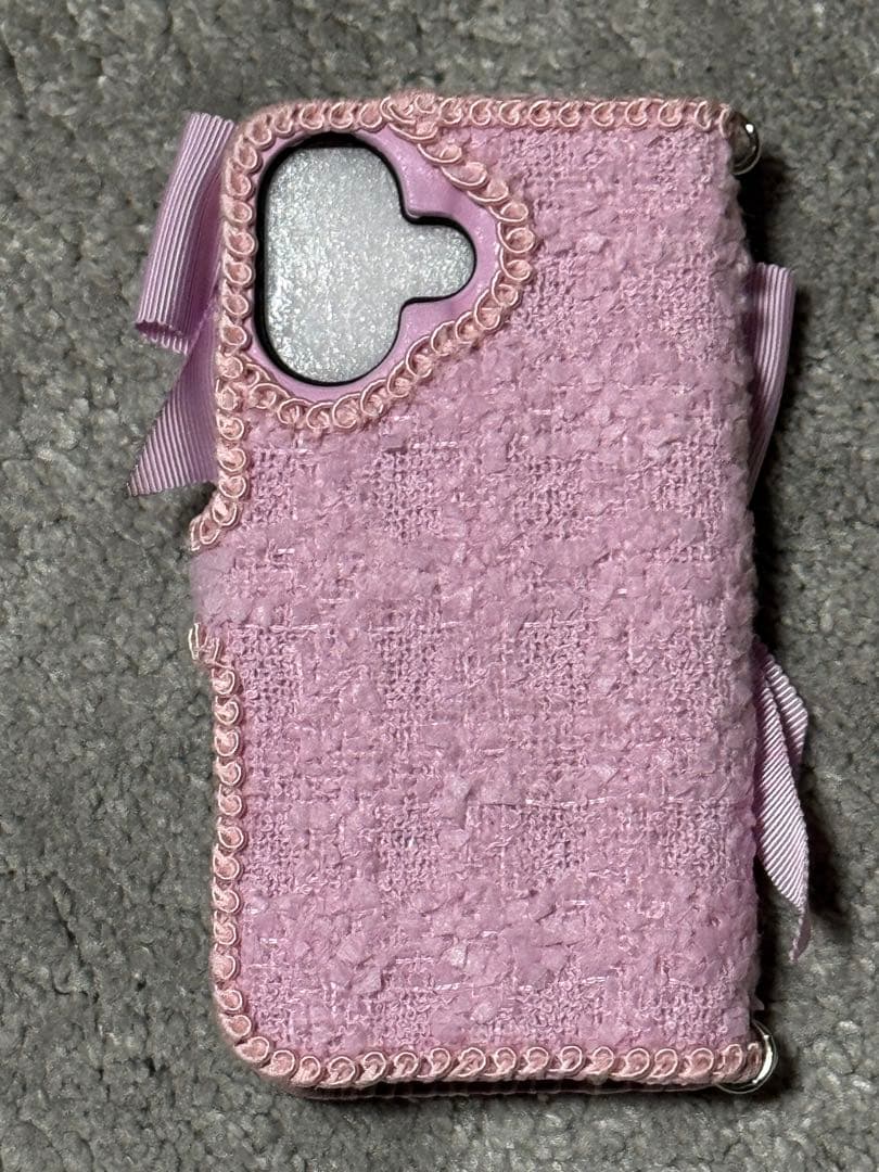 リボン付き手帳型iPhone16ケース