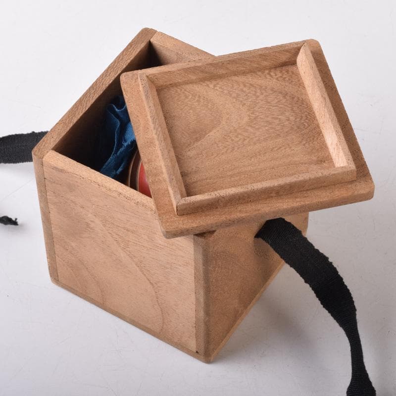 茶道具　漆塗　独楽　莨入　煙草入　時代箱付　V　8240