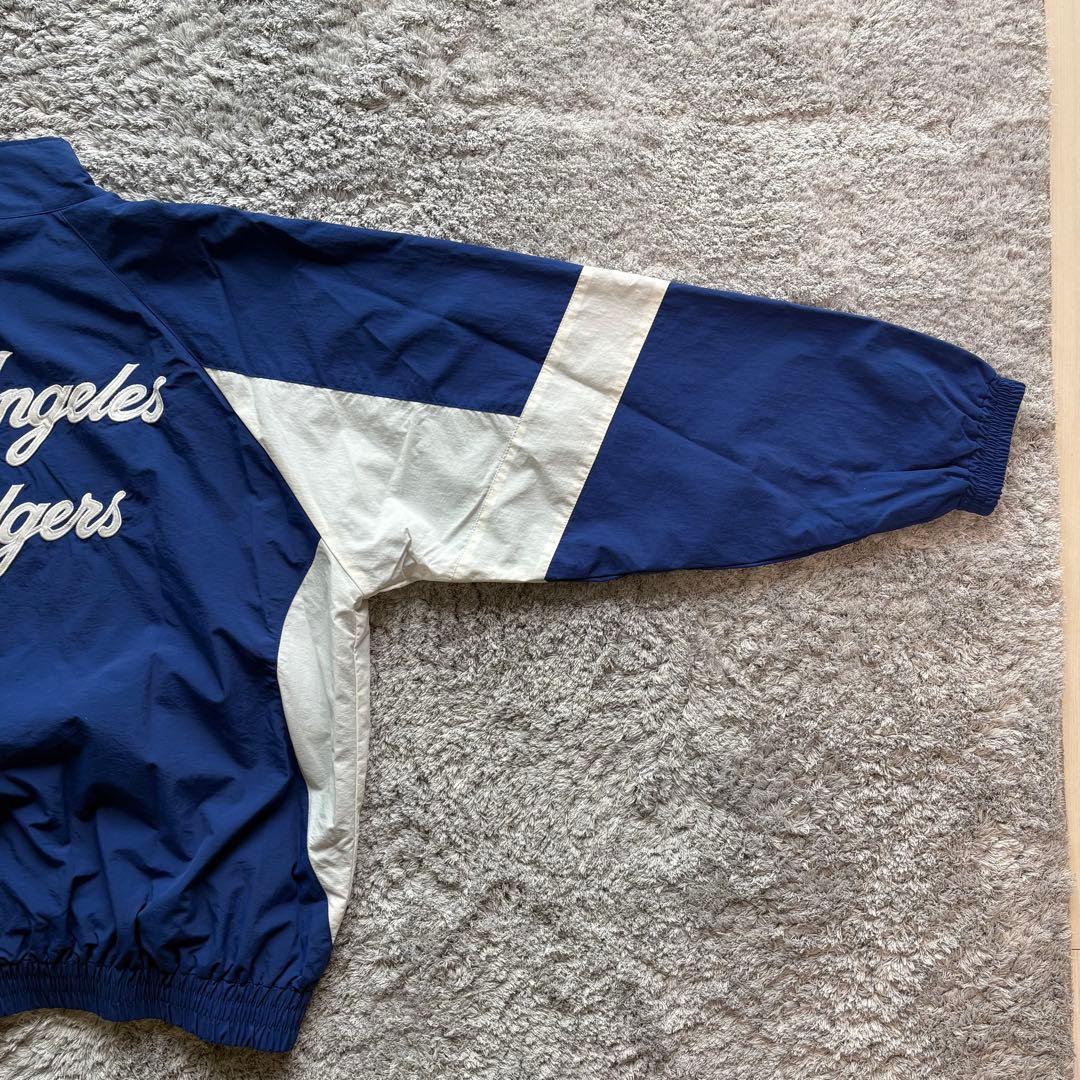 美品MLB Los Angeles Dodgers ナイロンジャケット ブルー