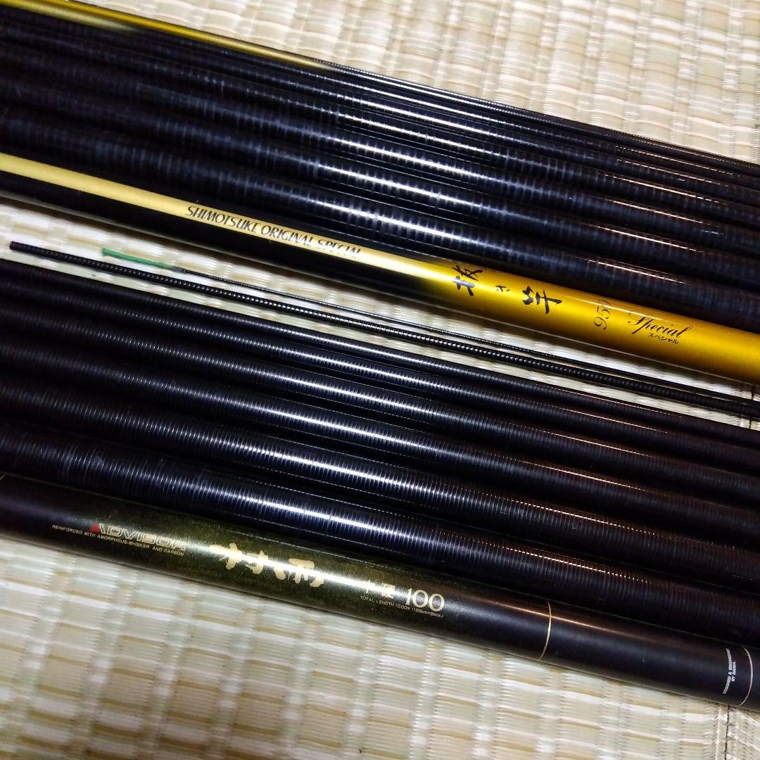 鮎竿2本 Daiwa村雨中硬100 シモツケ抜き竿950