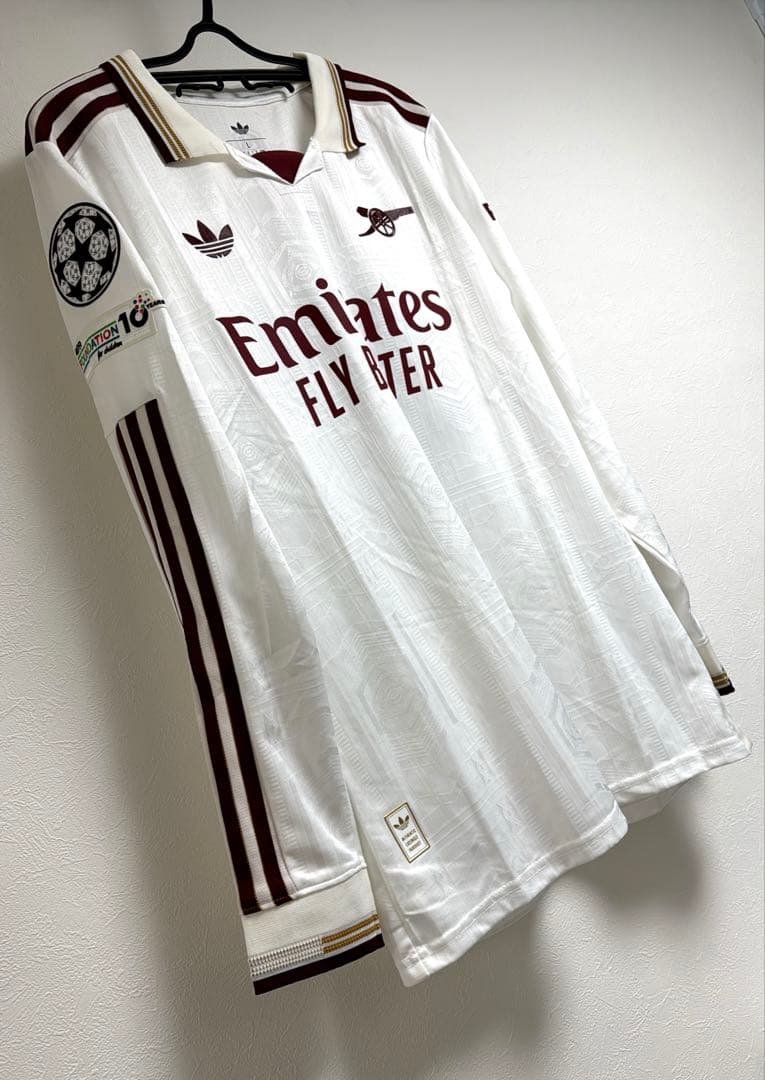 25-26 アーセナル ライス アウェイ ユニフォーム 長袖 Lサイズ 41番