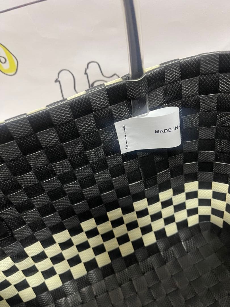 MARNI チェッカー柄 かごバッグ