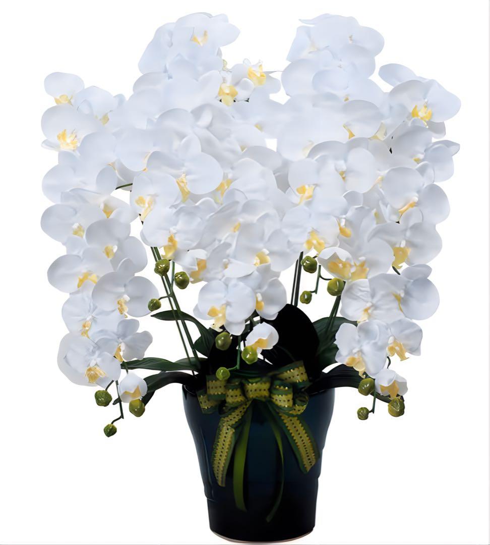 光触媒　人工観葉植物　ウォールグリーン　フェイクグリーン　ロイヤル胡蝶蘭５本立W