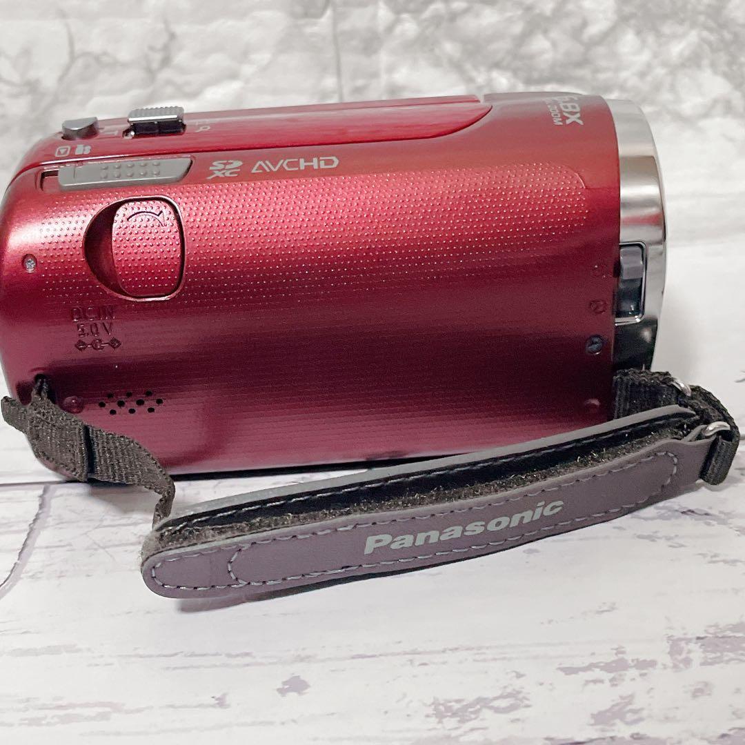 Panasonic HDC-TM25 ビデオカメラ レッド パナソニック