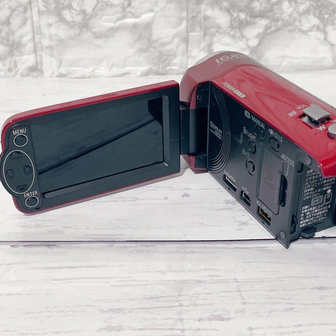 Panasonic HDC-TM25 ビデオカメラ レッド パナソニック