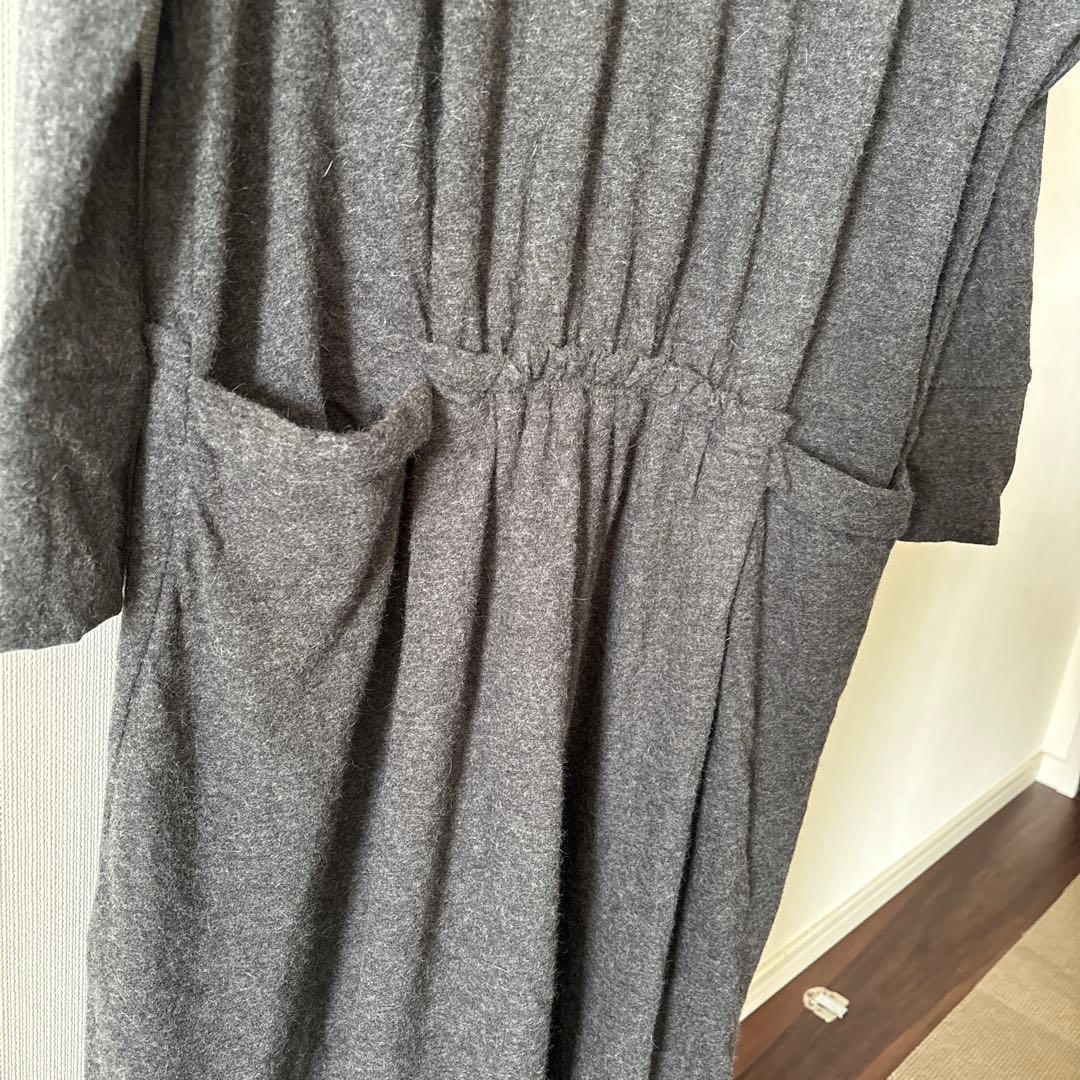 ミナペルホネン　ワンピース　グレー