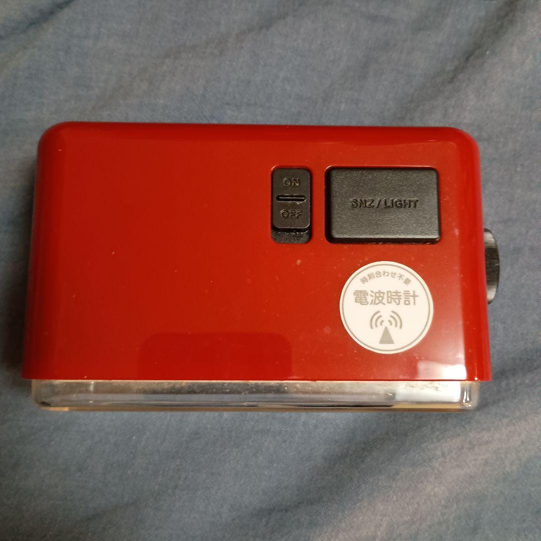 BRUNO LCD Retro Alarm Clock S レッド