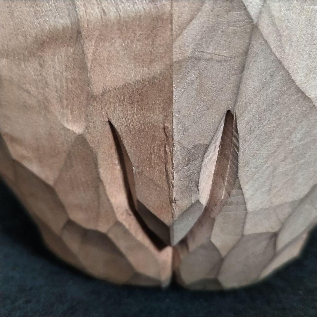 八雲 柴崎重行 彫刻熊 サイン 志 1990 木彫り 熊 鑑定書無し