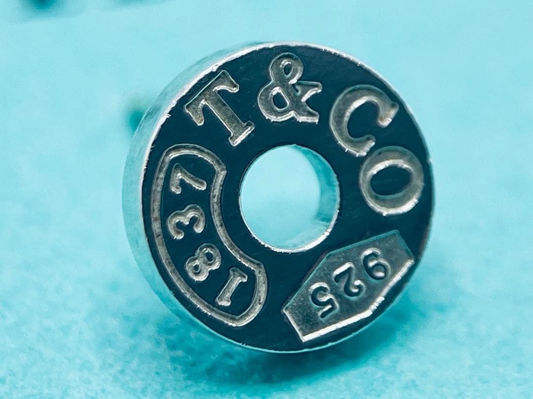 h818 美品　ティファニー　1837 オープン　サークル　ピアス　片耳　925