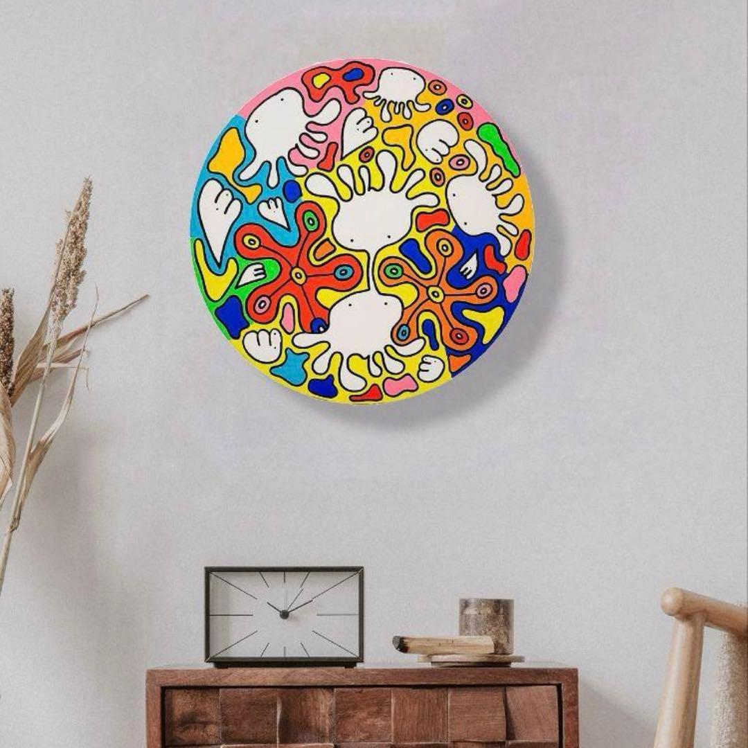 専用★鈴木哲也★丸型(500×500mm)アクリル原画1点物★送料無料#0030