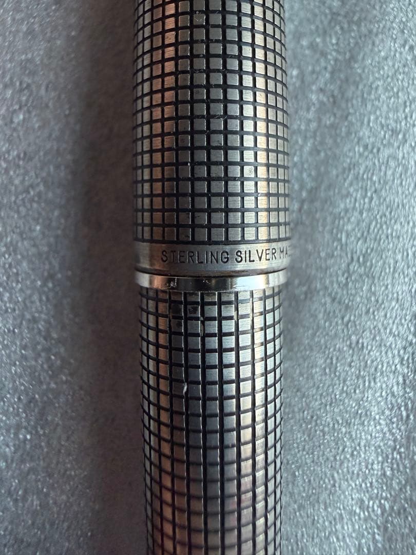 PILOT パイロット万年筆 ショート スターリングシルバー18K-WG 日本製