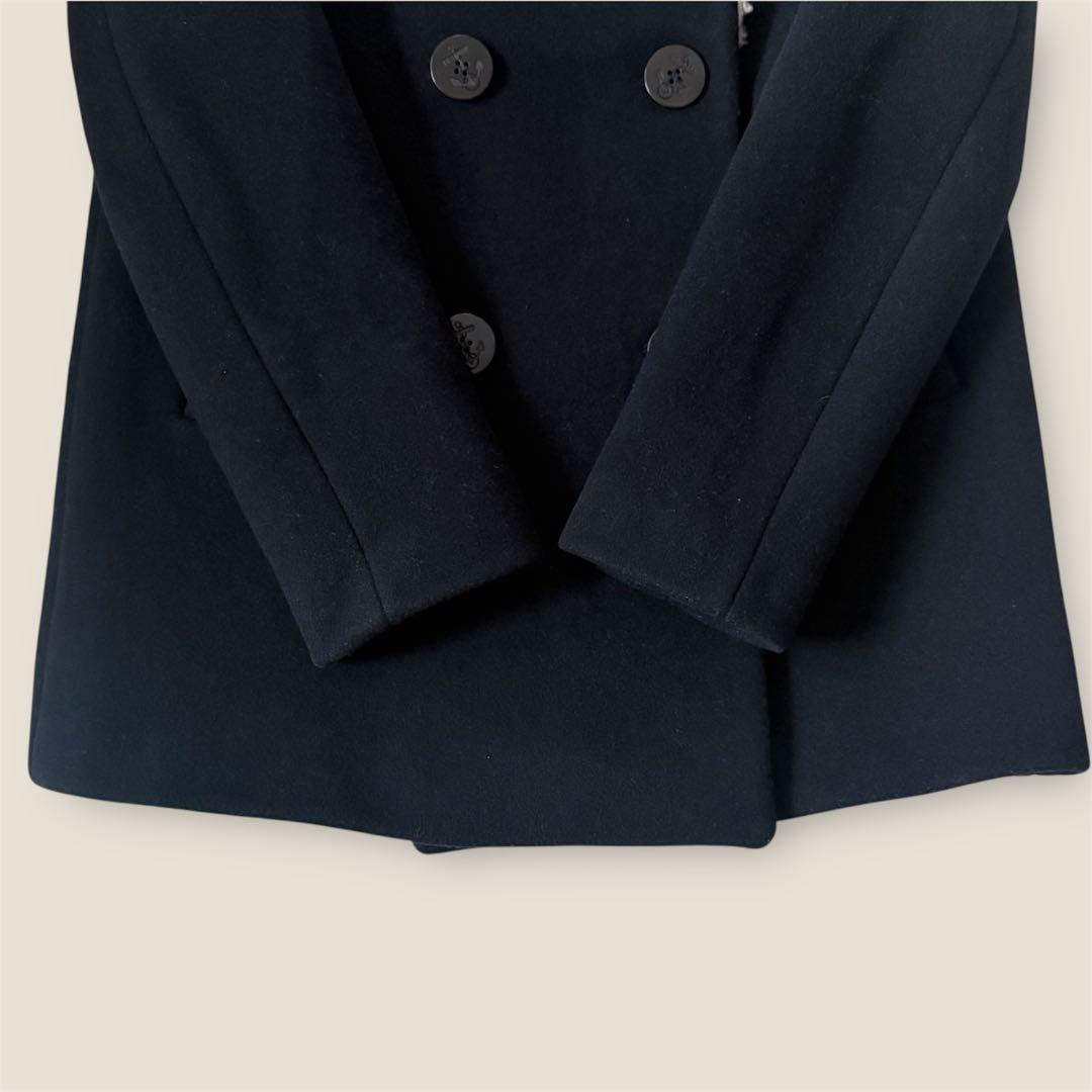 sandro PARIS サンドロ　ボアPコート　ネイビー　36