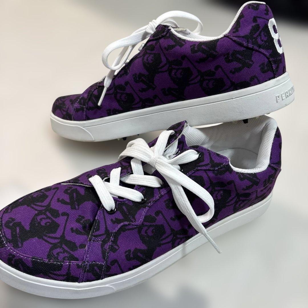 美品 パーリーゲイツ ゴルフシューズ スポンジボブ ローカット 27㎝