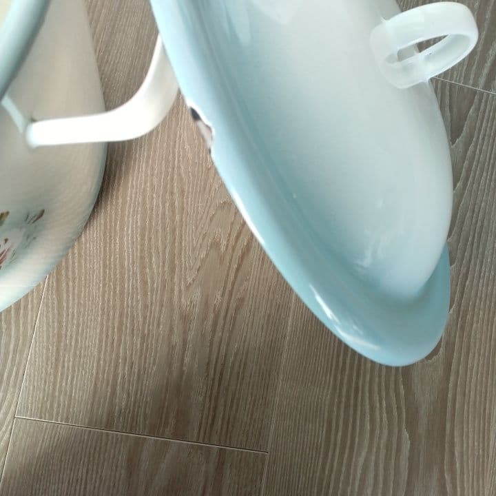 イマン プリンセスローズ ライス缶 ブルー 稀少 特大 美品