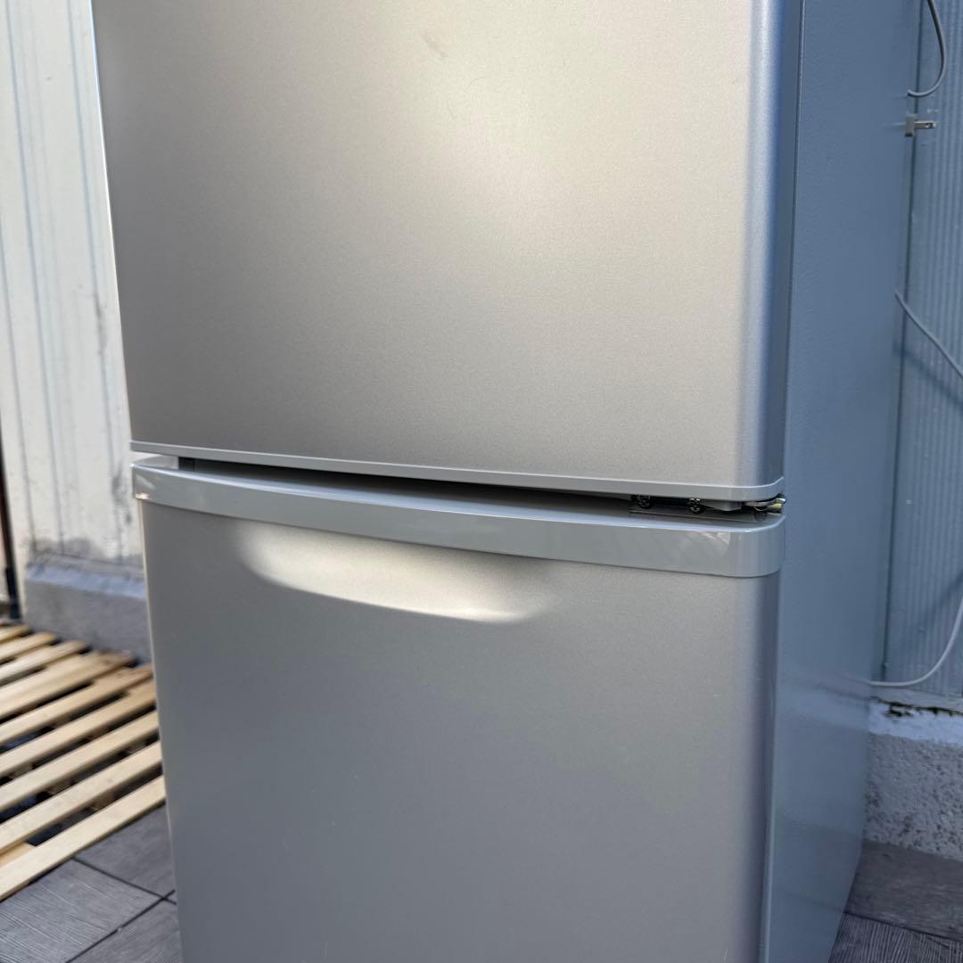 Panasonic 138L パーソナル冷蔵庫 2ドア 霜取り不要 シルバー
