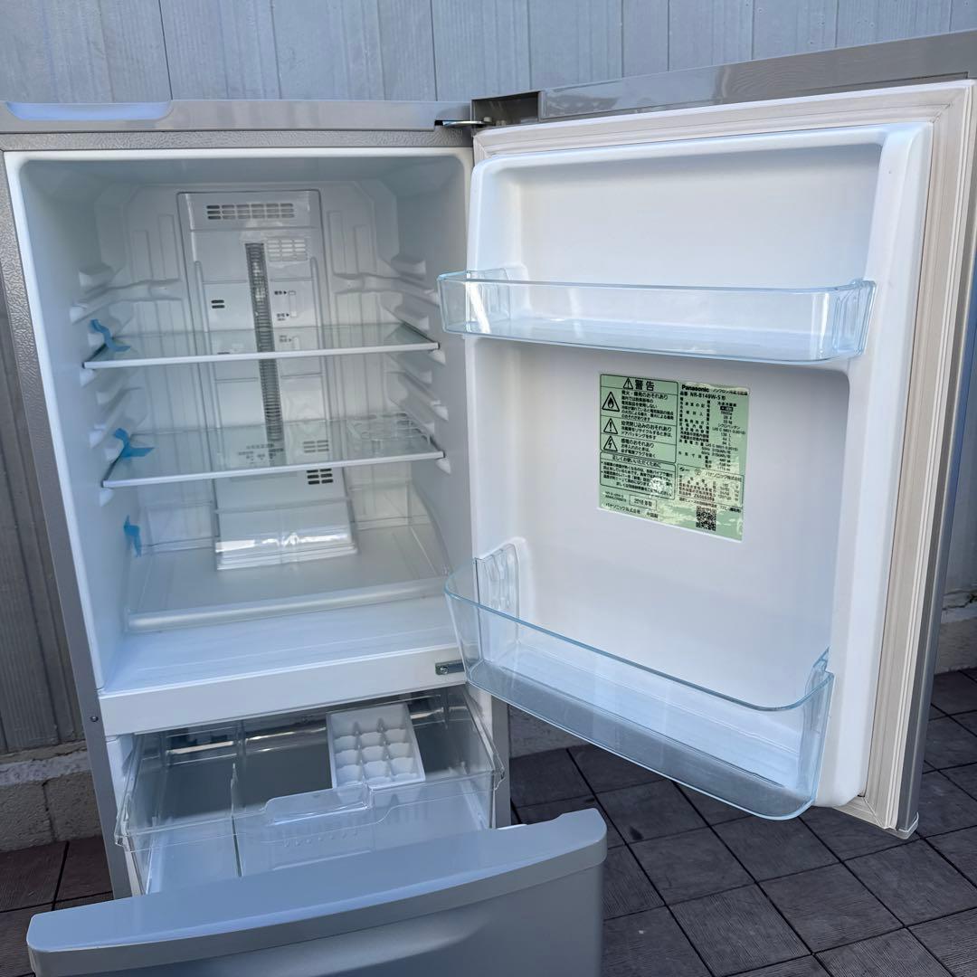 Panasonic 138L パーソナル冷蔵庫 2ドア 霜取り不要 シルバー