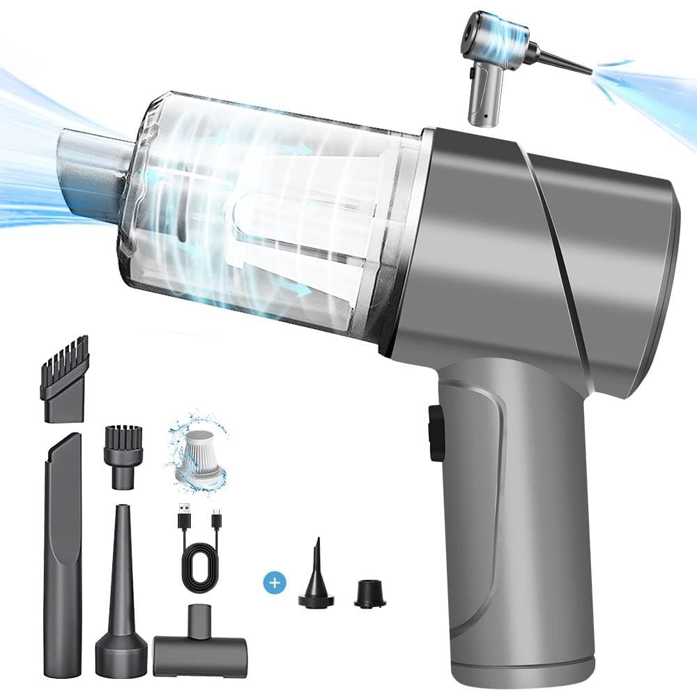 ハンディクリーナー コードレス・乾湿両用・空気入れ・抜き機能付き