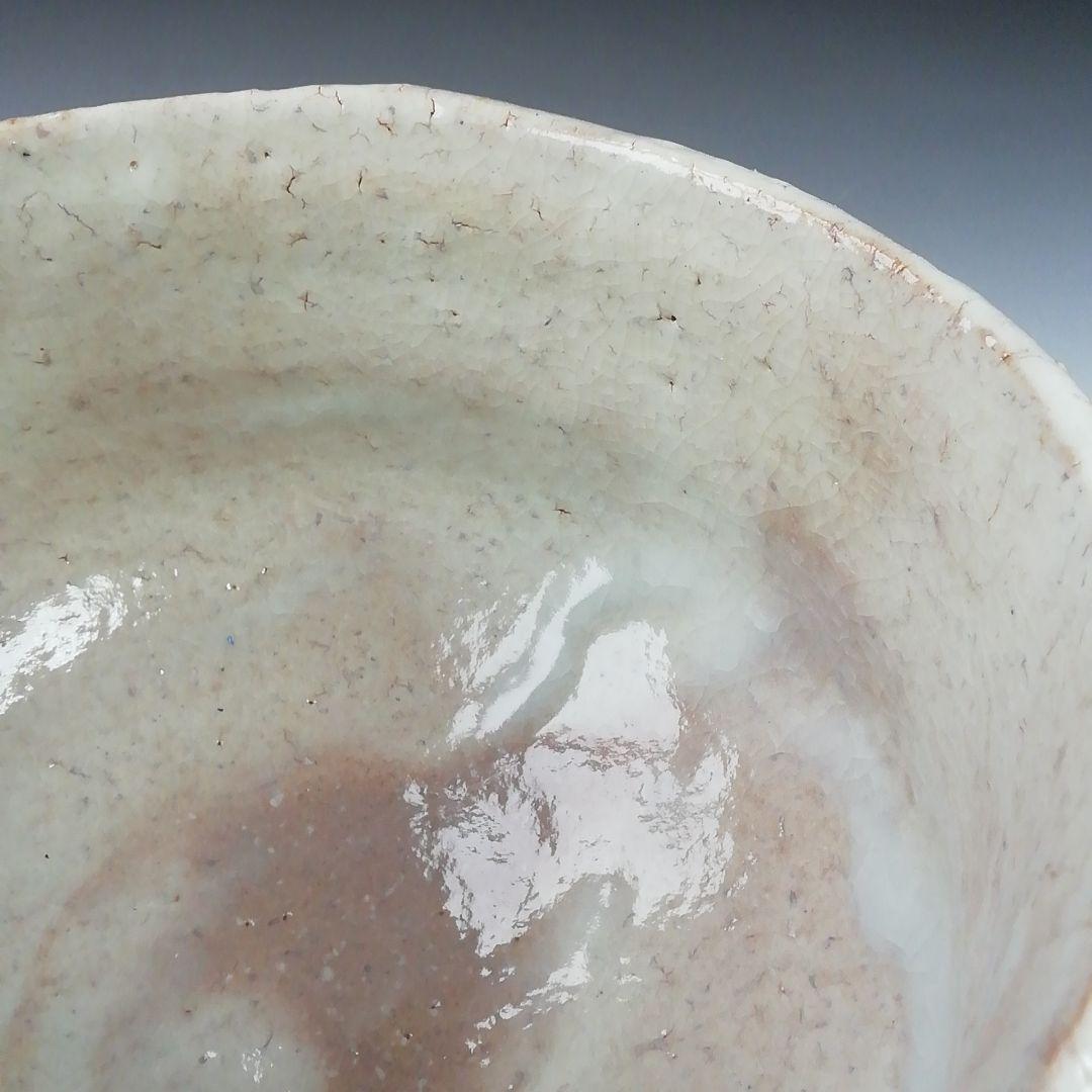 Ｔ５２８　茶碗　『萩茶碗』『天鵬山　廣瀬淡雅 造』　共箱　抹茶碗　茶道具