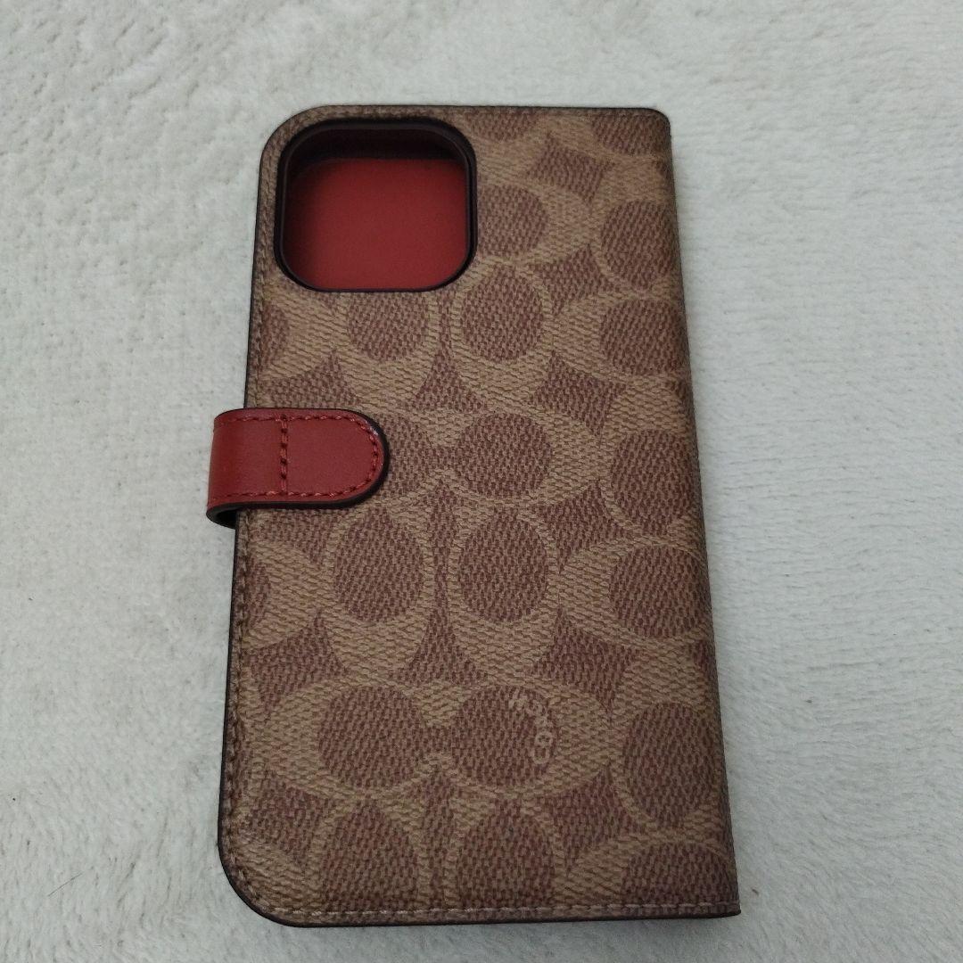 【美品】COACH　コーチ　iPhone 14 pro max　スマホケース