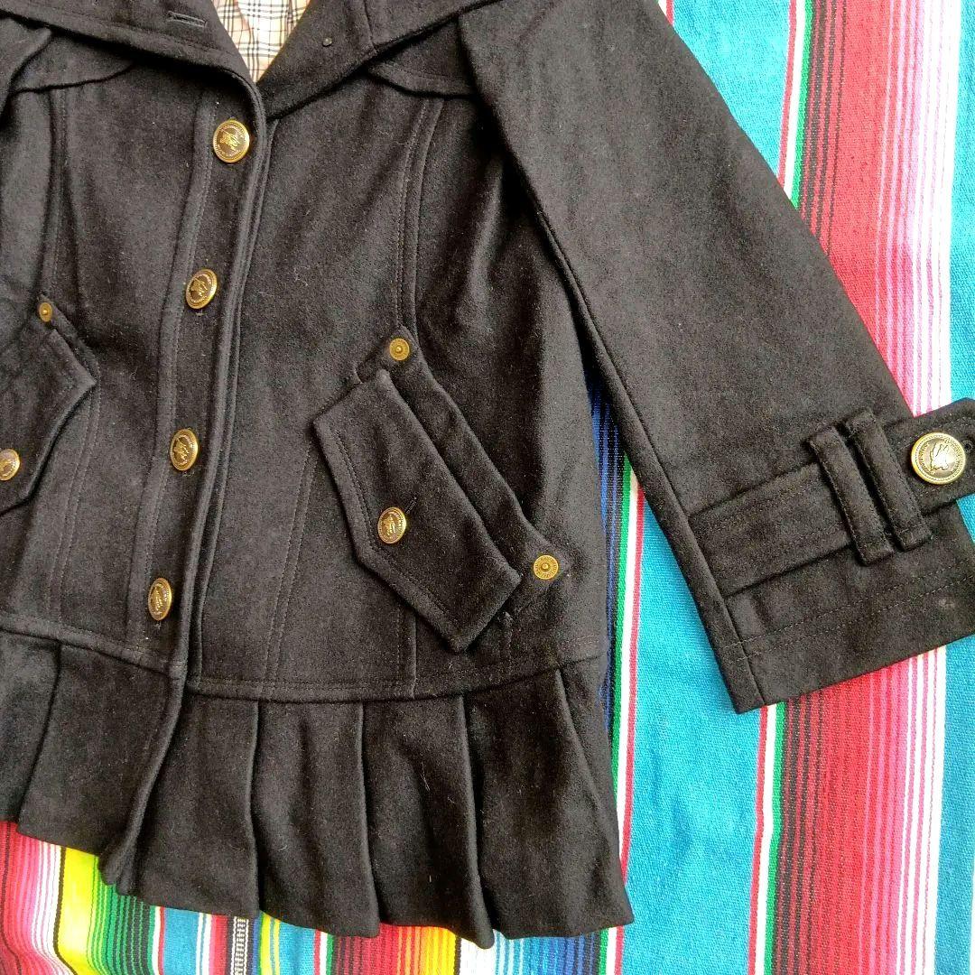 高級感抜群です！バーバリー★フルーレベル★BURBERRY★ブラック★上質コート