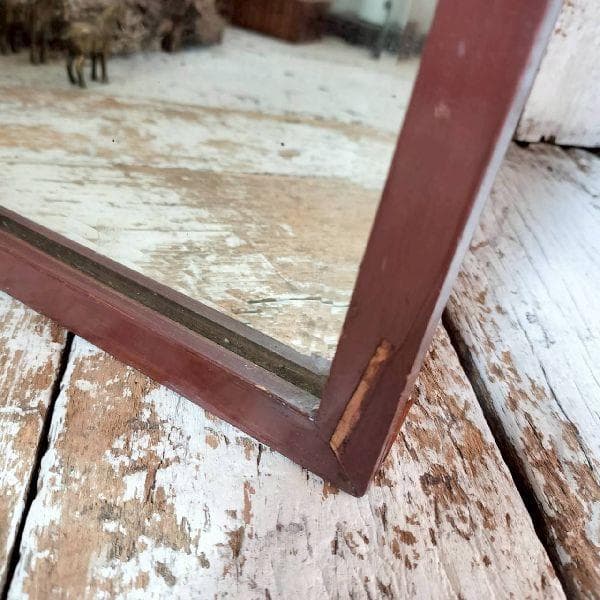 50-60s ヴィンテージ ウッドフレーム ウォールミラー 木枠 壁掛け鏡