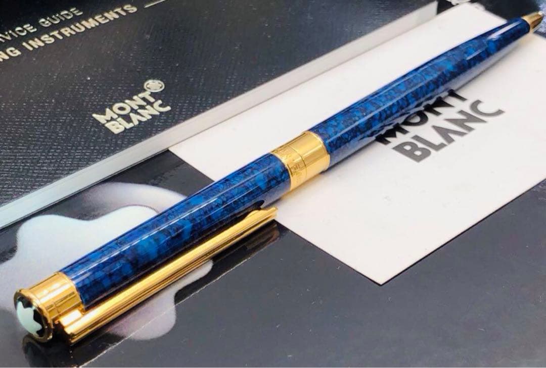 モンブラン　幸運・金運を呼び寄せる！入手困難な逸品のラピスデザイン特別なノブレス