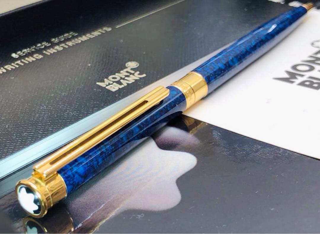 モンブラン　幸運・金運を呼び寄せる！入手困難な逸品のラピスデザイン特別なノブレス
