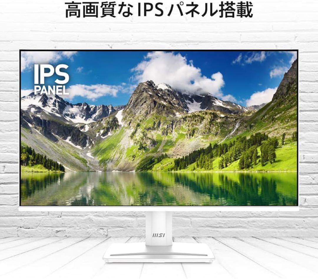 MSI PRO MP251W E2 monitor PCモニター白