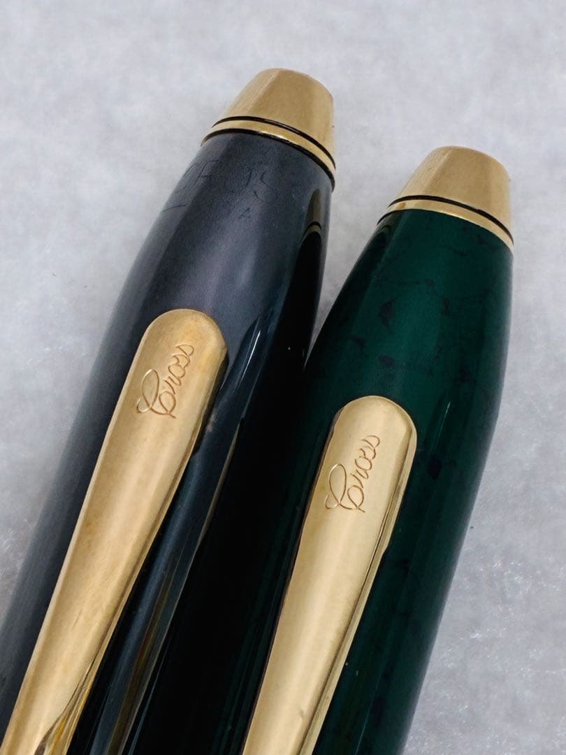 クロス CROSS ボールペン タウンゼント グリーン マーブル グレー 2本