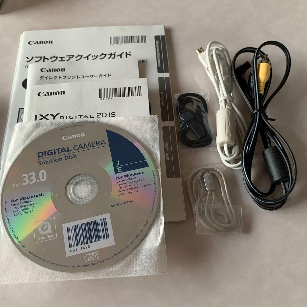 Canon デジカメIXY 20IS ブラウン 説明書、付属品有り、携帯ポーチ