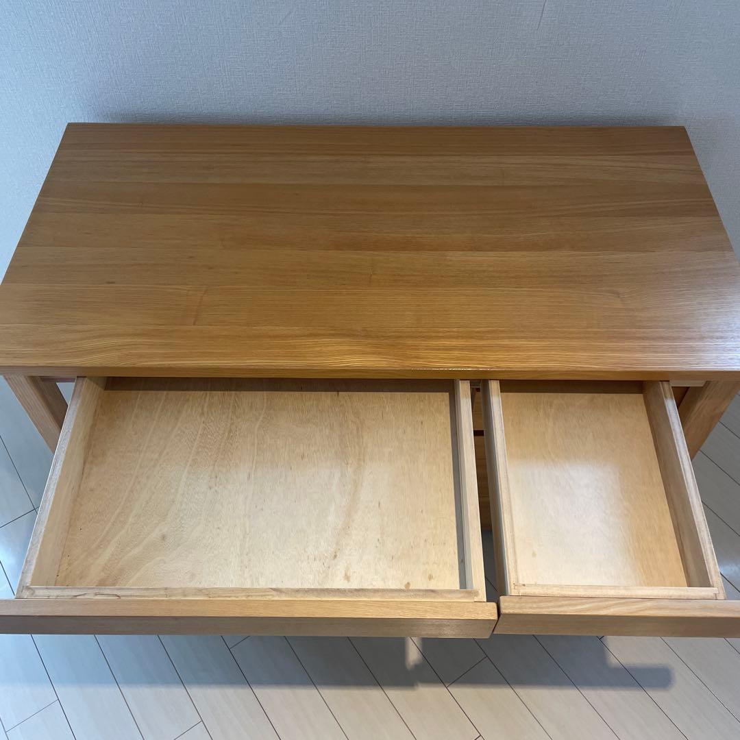 【引取り限定】無印良品 木製デスク チェア キャビネット 3点セット