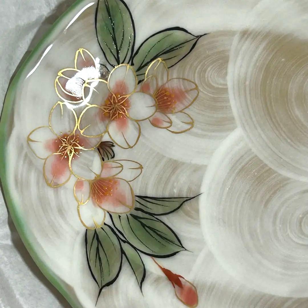 【元箱　未使用】京焼　清水焼　陶葊　陶あん　花変り　銘々皿　5枚揃