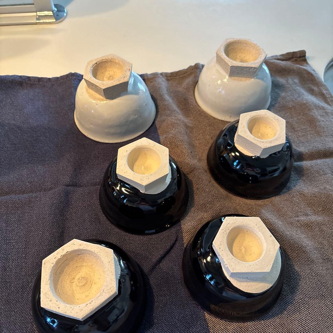 東屋　六角高台小鉢6点セット