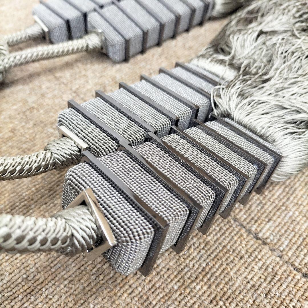 川島織物 ドレープカーテン タッセル付き 展示品(L-2508KA2)