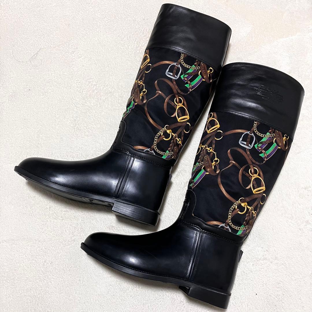 希少・高級ライン✨ラルフローレン MCMLXVII レザー 異素材 ロングブーツ