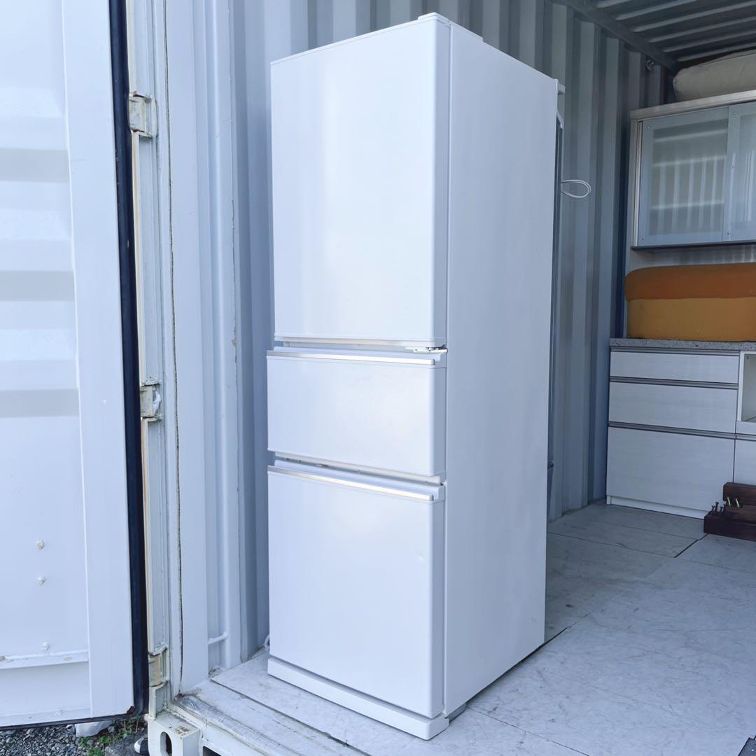 取付無料！高性能三菱おしゃれホワイトインテリア自動製氷付き3ドア冷蔵庫！洗濯機