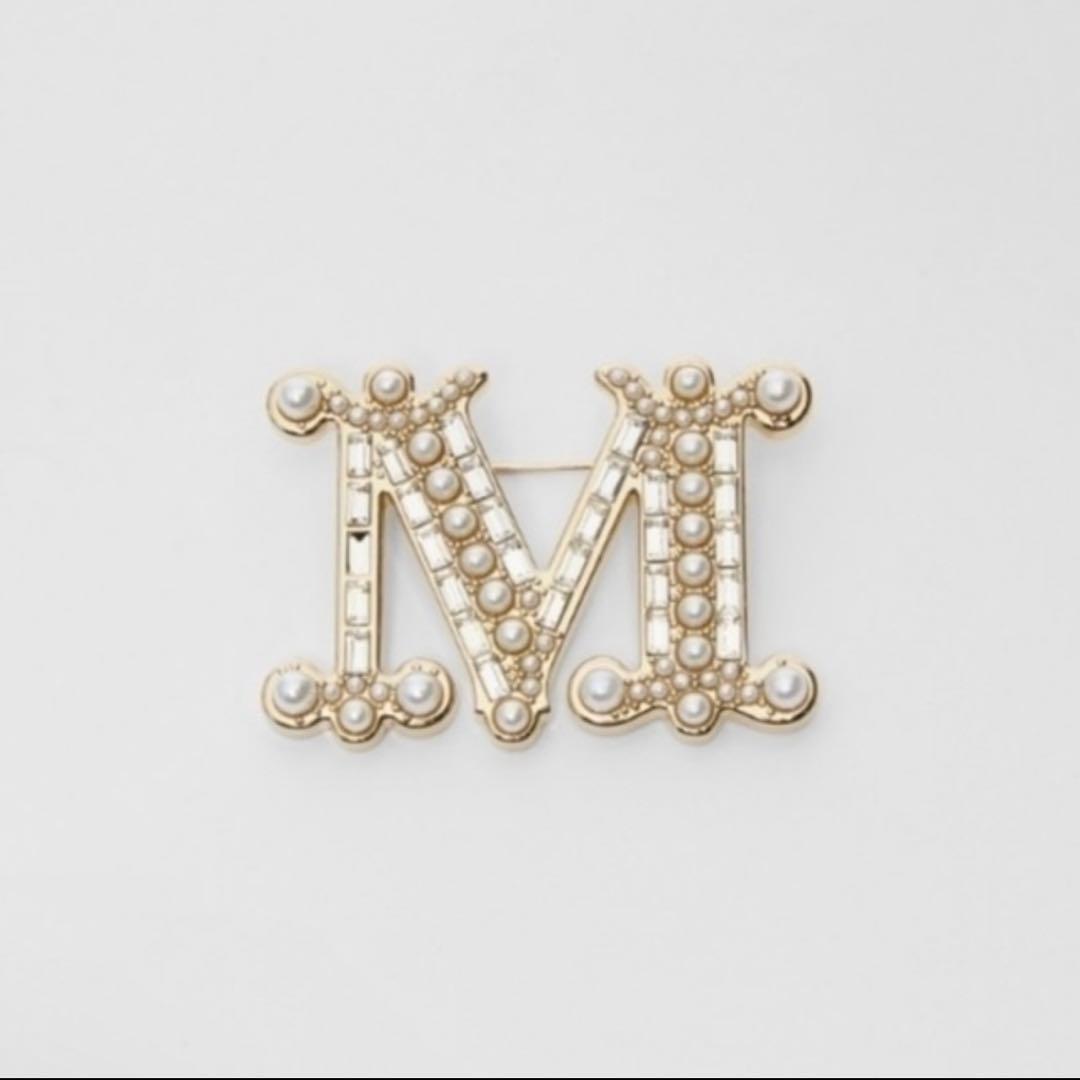 MaxMara パールブローチ