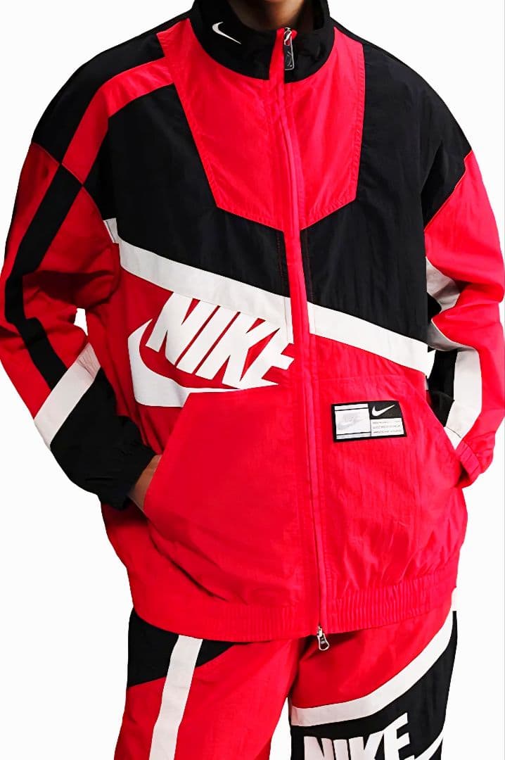 NIKE 山田涼介 RED セット アップ 上下 ビッグ スウッシュ ウーブン