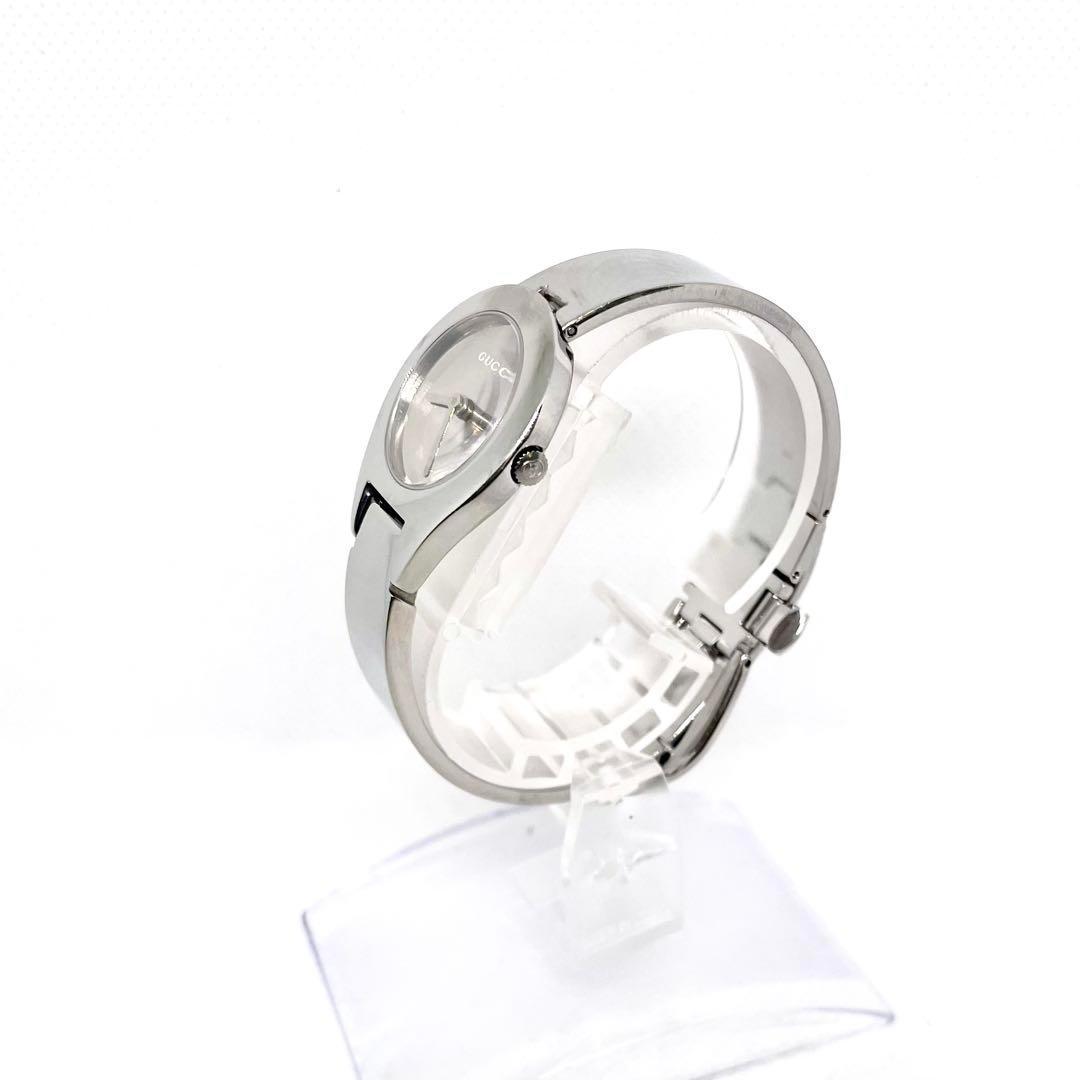 稼働　GUCCI グッチ　レディース時計 6700L シルバー　ミラー文字盤