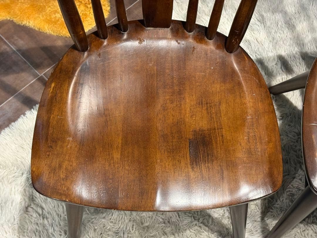 ②KASHIWA 柏木工　ウィンザーチェア　スポークチェア　アンティーク　SY