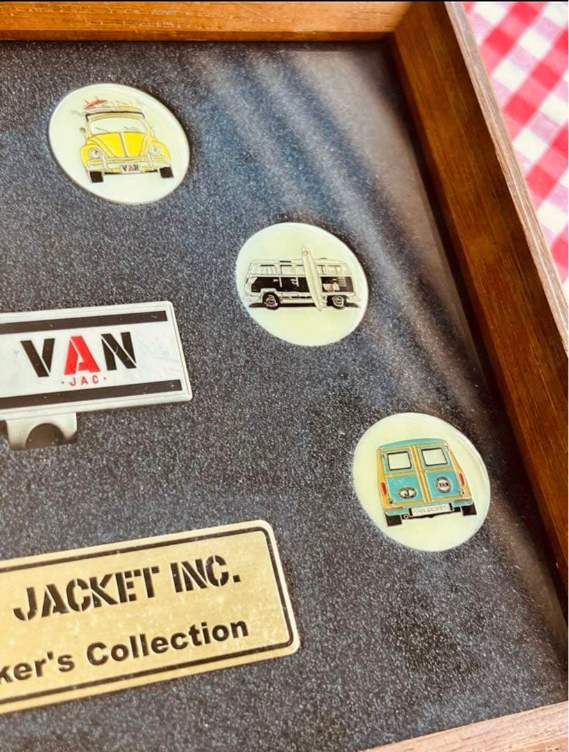 VANヂャケットゴルフ、マーカーコレクション6点セット額装大変貴重！
