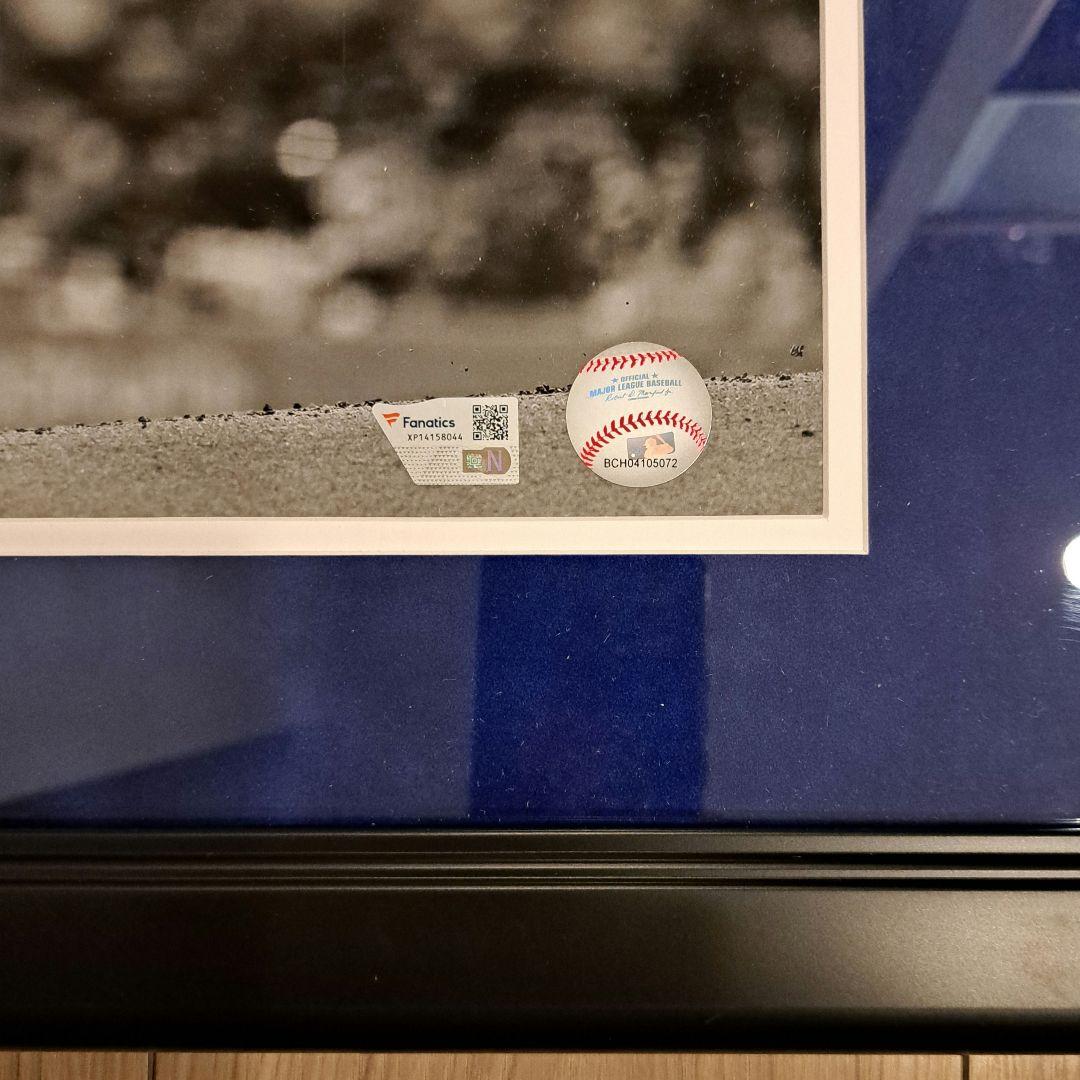 【額装入】祝☆WSMVP　山本由伸選手直筆サイン入りフォトグラフ